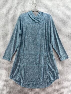 Rip Skirt Hawaii Beach Coverup Dress Round Around Casella XXL Blue Light Denim